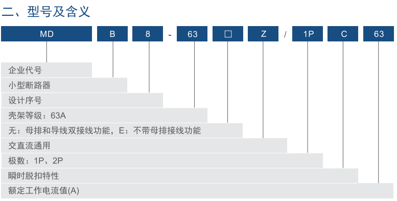 MDB8-63Z系列小型断路器