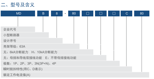 MDB8-80系列小型断路器